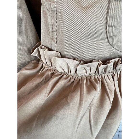 J.CREW beige chino ruffles stretch cotton pockets jacket blazer size 00 NWOT - Picture 5 of 13